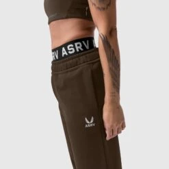 W034. Sorona® Terry Straight Leg Sweats - Dark Earth -Fashion Shop W034 dark earth 4