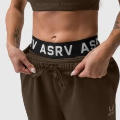 W034. Sorona® Terry Straight Leg Sweats - Dark Earth -Fashion Shop W034 dark earth 7