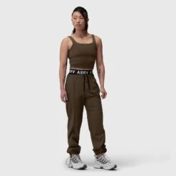 W036. Ripstop Relaxed Track Pant - Dark Earth