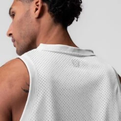 0990. Ion-Mesh Basketball Jersey - White -Fashion Shop WHITE IonMesh Jersey2