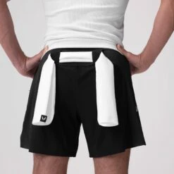 0978. Microfiber Antibacterial Gym Towel - White -Fashion Shop WHITE Microfiber Towel