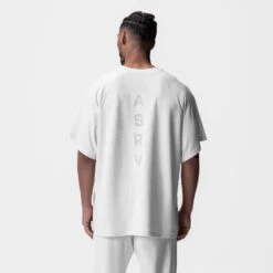 0946. Waffle Knit Oversized Tee - White -Fashion Shop WHITE WaffleKnitTee1