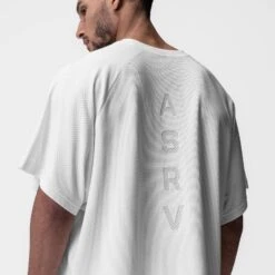 0946. Waffle Knit Oversized Tee - White -Fashion Shop WHITE WaffleKnitTee2