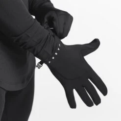 0546. Aeroheat® Lightweight Gloves - Black/White -Fashion Shop Winter21E Comm 247