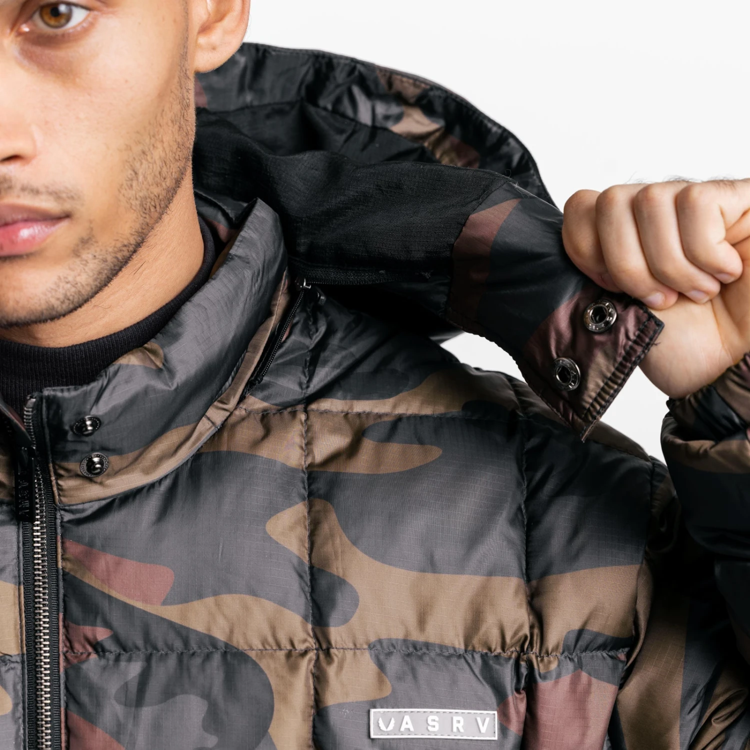 0551. Weather-Ready Down Puffer Jacket - Rust Camo 8 0551. Weather-Ready Down Puffer Jacket - Rust Camo - Image 6
