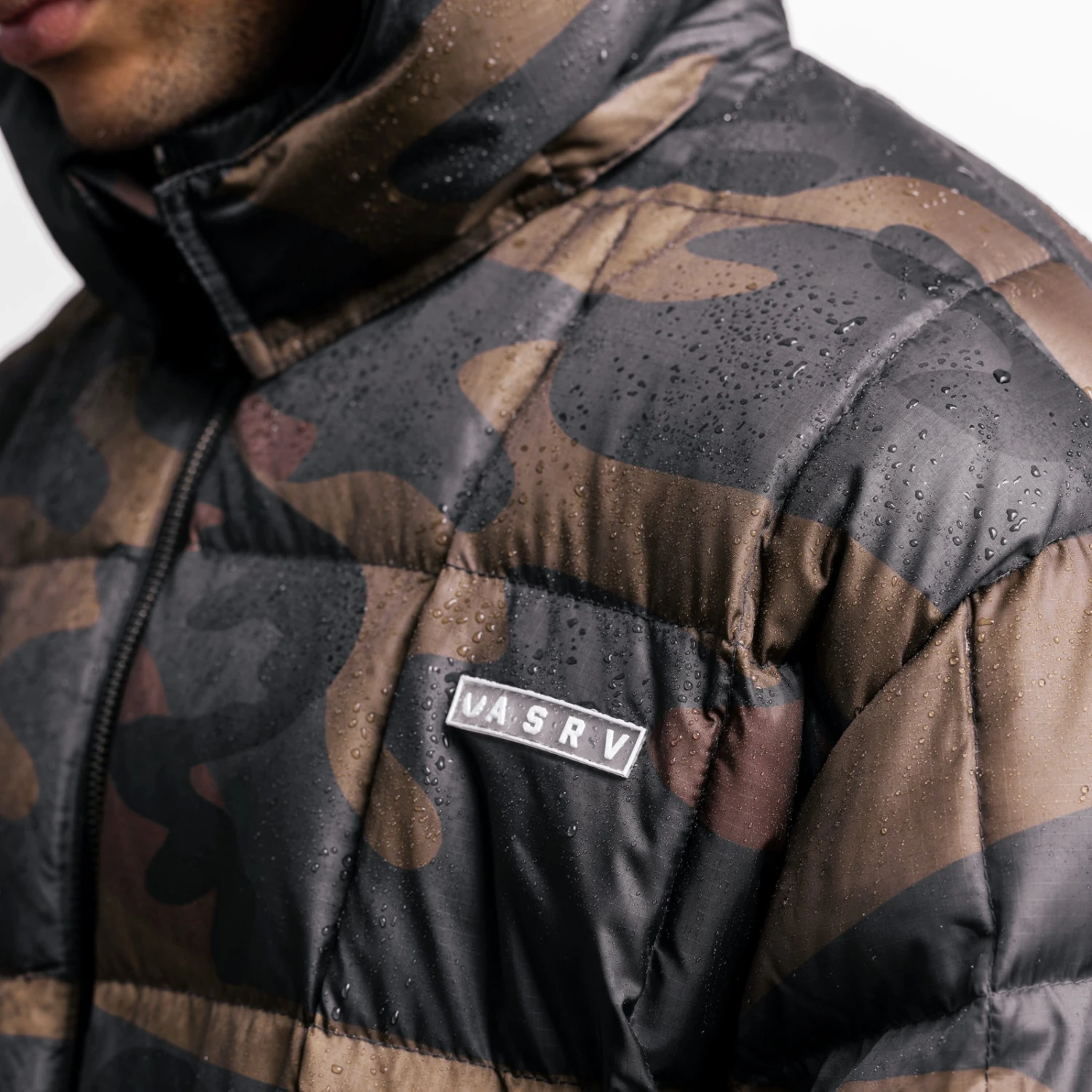 0551. Weather-Ready Down Puffer Jacket - Rust Camo 11 0551. Weather-Ready Down Puffer Jacket - Rust Camo - Image 9