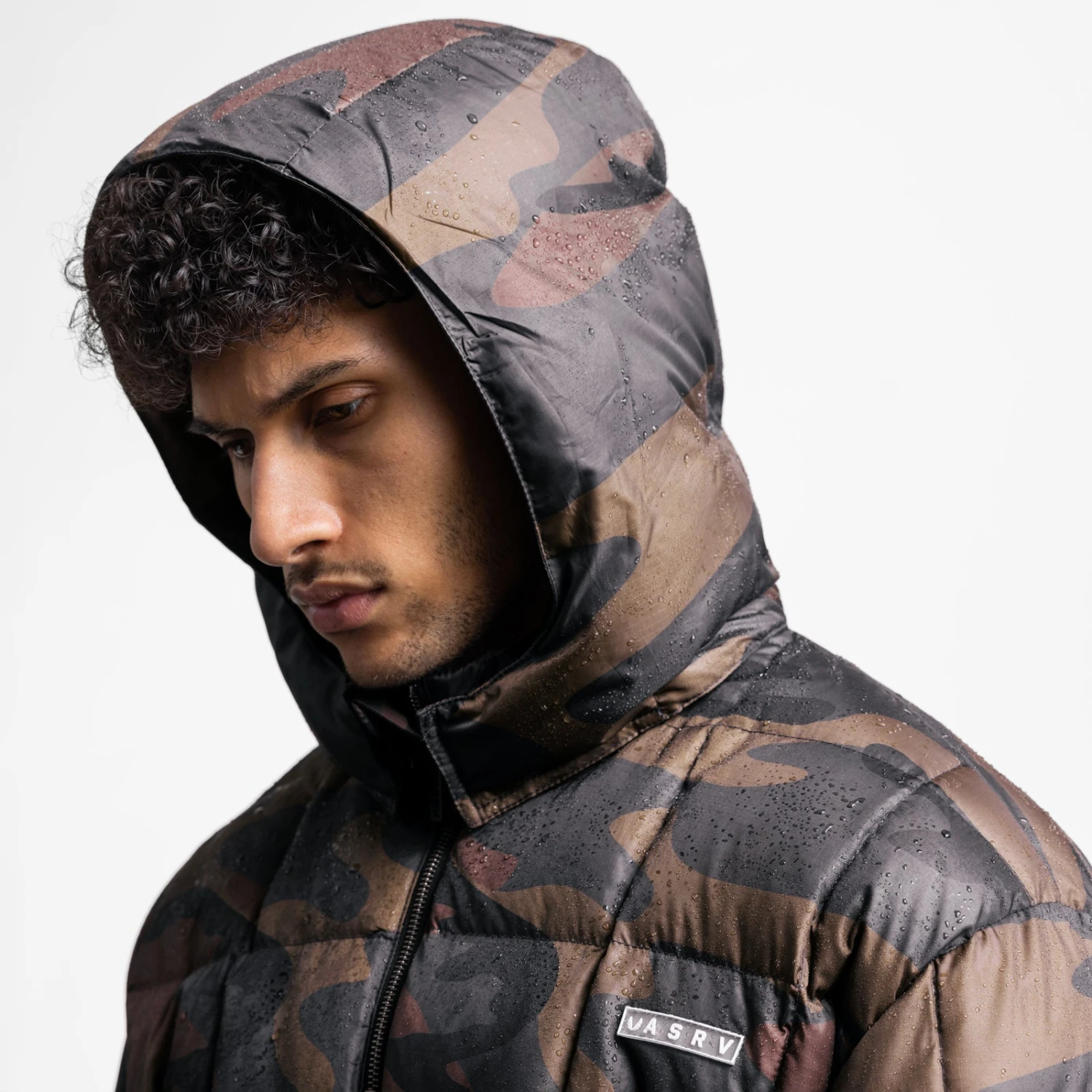 0551. Weather-Ready Down Puffer Jacket - Rust Camo 7 0551. Weather-Ready Down Puffer Jacket - Rust Camo - Image 5