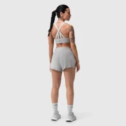 W039. Lycra® Hybrid Sports Bra - Slate Grey -Fashion Shop WomensEcomm S 25 Judith 102