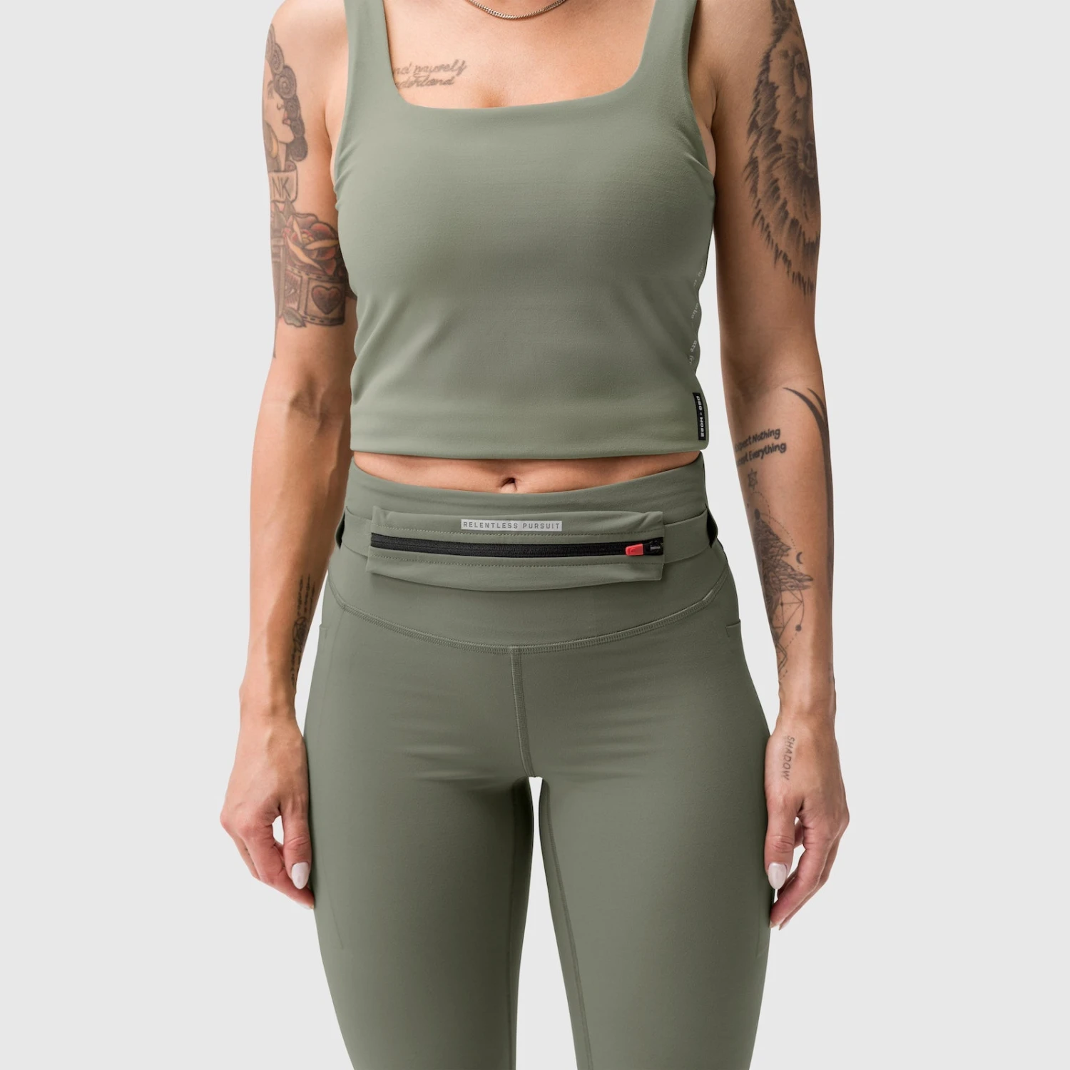 W030. Lycra® 3-in-1 Legging - Sage 11 W030. Lycra® 3-in-1 Legging - Sage - Image 9