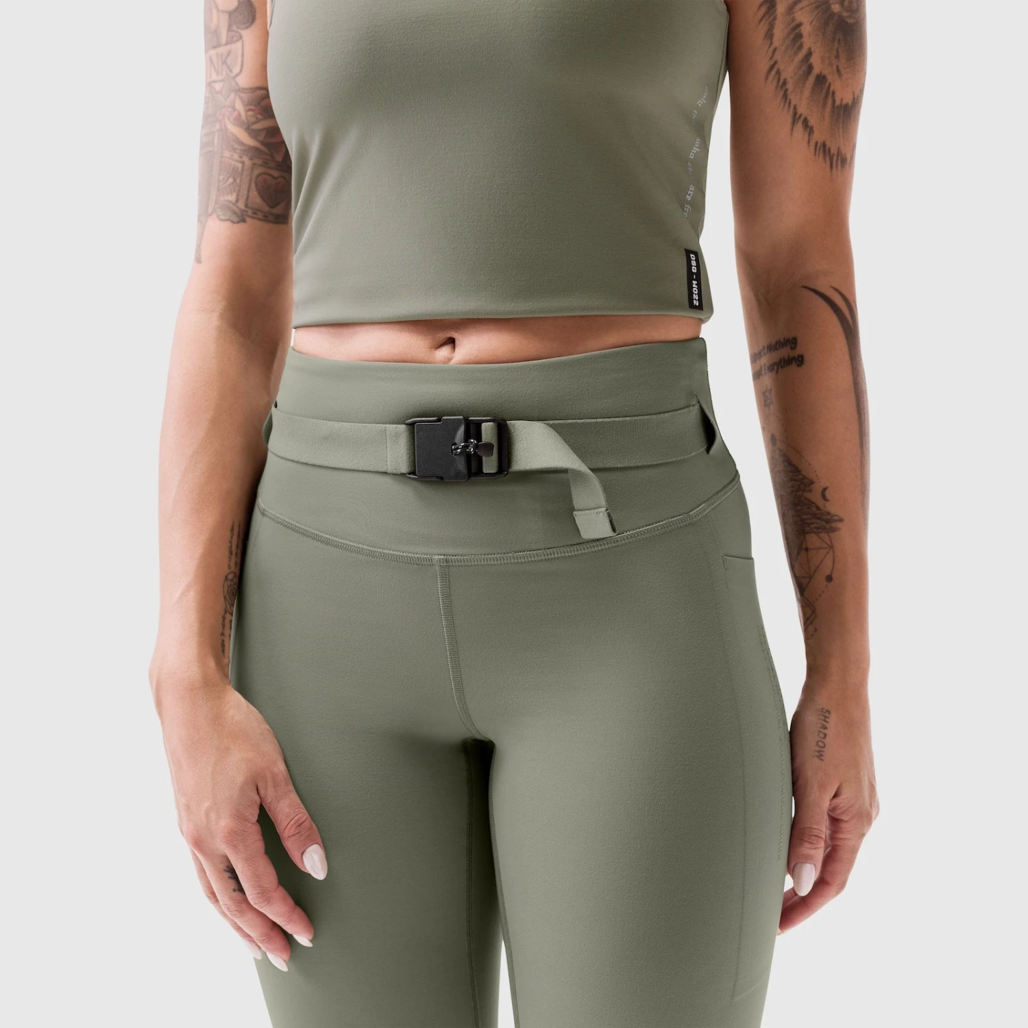 W030. Lycra® 3-in-1 Legging - Sage 12 W030. Lycra® 3-in-1 Legging - Sage - Image 10