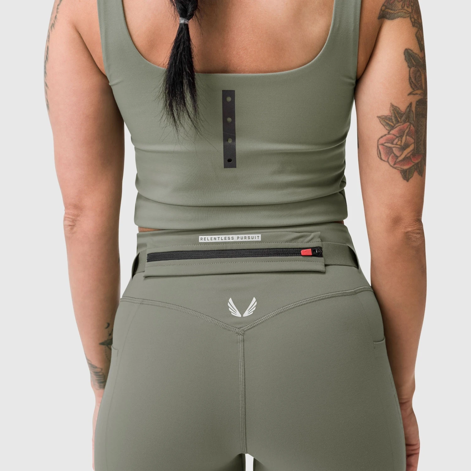 W030. Lycra® 3-in-1 Legging - Sage 13 W030. Lycra® 3-in-1 Legging - Sage - Image 11