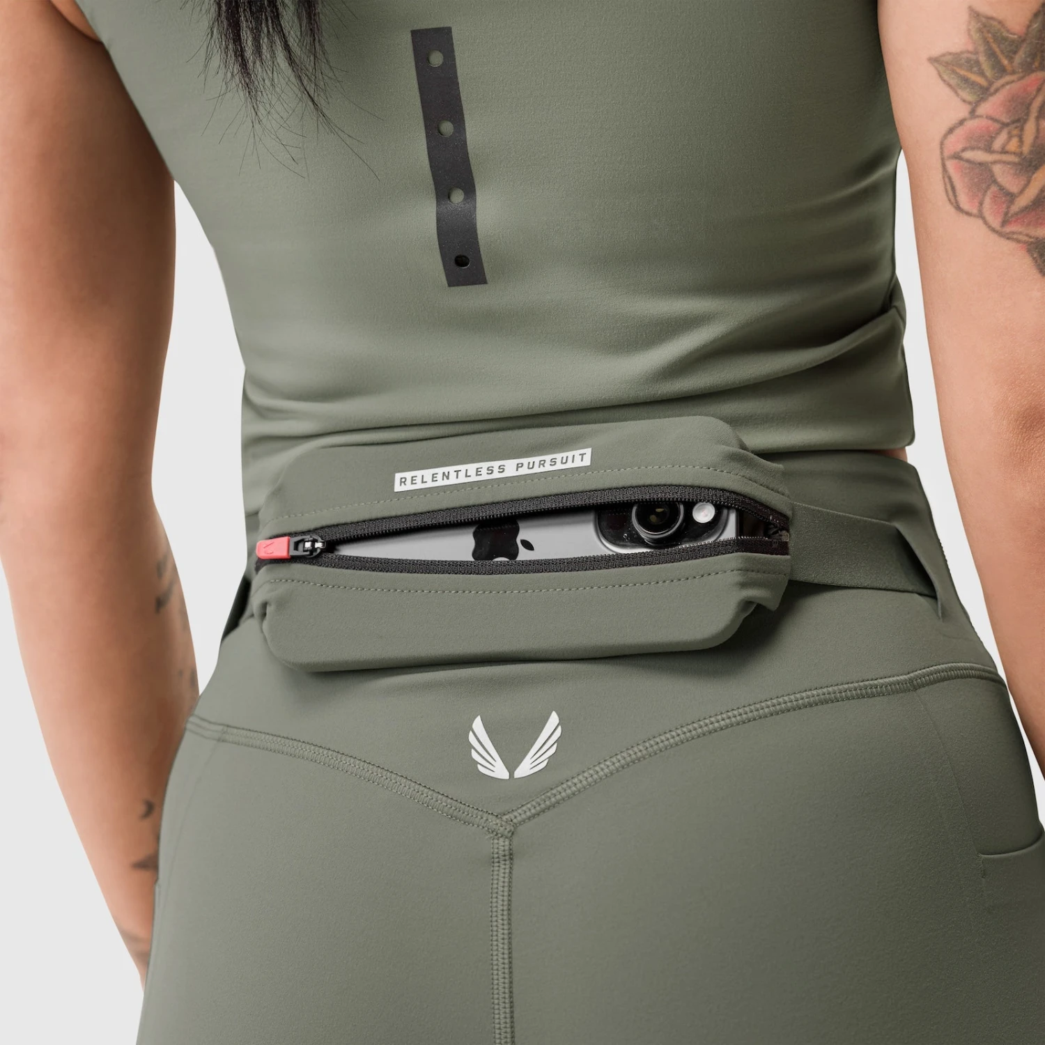 W030. Lycra® 3-in-1 Legging - Sage 14 W030. Lycra® 3-in-1 Legging - Sage - Image 12