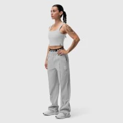 W036. Ripstop Relaxed Track Pant - Slate Grey