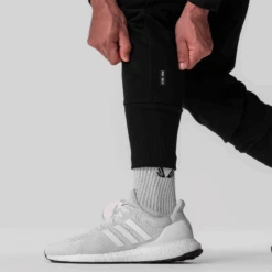 0915. Tech-Terry™ High Rib Jogger - Black "ASRV" -Fashion Shop asdl fjsajdf