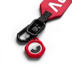 AirTag Lanyard Keychain - Red -Fashion Shop lanyard fullwhite