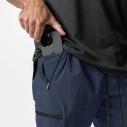 0827. Tetra-Lite® Inlay Pocket High Rib Jogger - Navy -Fashion Shop navy3 d76a6fce 741c 4621 b680 ddb15bec4b3f