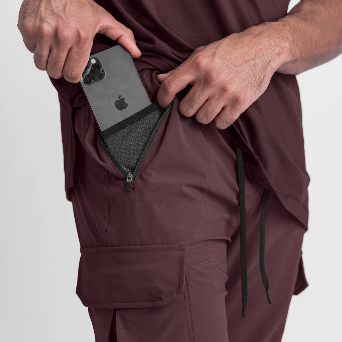 0437. Tetra-Lite® Cargo High Rib Jogger - Faded Plum 5 0437. Tetra-Lite® Cargo High Rib Jogger - Faded Plum - Image 3