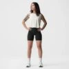 ASRV X Tonal Women's AeroSilver® Cropped Training Tank - Ivory Cream -Fashion Shop tonal tank cream